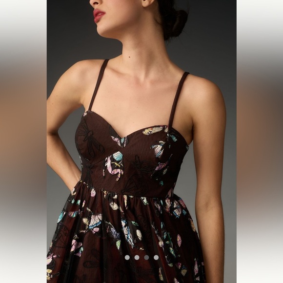 🌟LAST ONE🌟 Anthropologie NWT Geisha Designs Butterfly
Appliqué Midi Dress size S - Picture 4 of 12